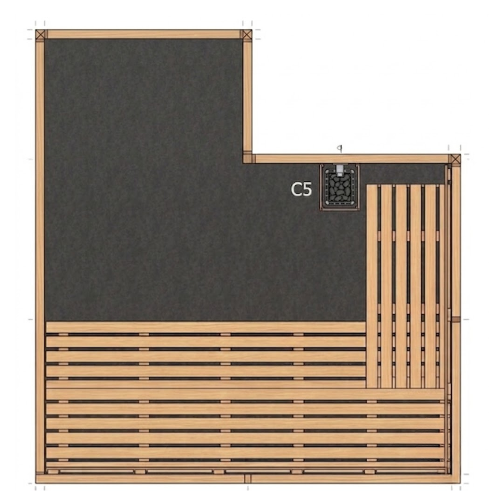 Hoek aan sauna